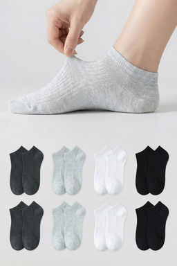 Trendyolmilla Man Cok Renkli Unisex 8li Pamuklu Patik Erkek Corap TEDAW25CO00005  фото 15