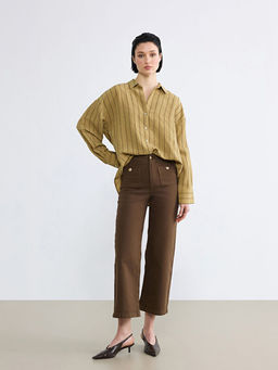 ?izgili Oversize Kad?n G?mlek