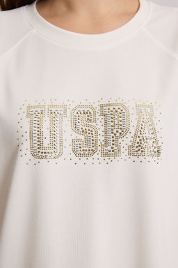 Kad_n Krem Bisiklet Yaka Ti__rt - U.s. polo assn фото 6
