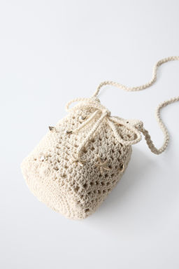 CROCHET CROSSBODY BAG WITH MARINE DETAIL
