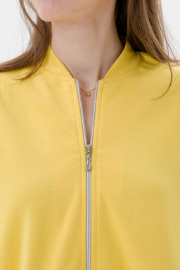Бомбер из коттон фита жёлтый - Амадэль фото 13
