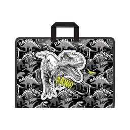 Цена за 1 шт. Папка на молнии пластиковая с ручками ErichKrause® Dinosaur Park, А3