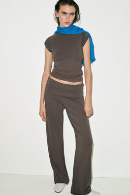 CAMISETA EFECTO LAVADO MANGA RANGL?N / Vis?n