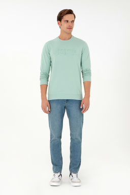 Мужская базовая толстовка зеленого цвета Неожиданная скидка в корзине - U.s. polo assn фото 4