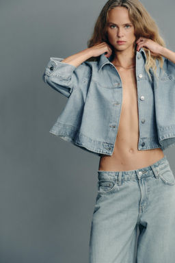TRF DENIM CAPE JACKET