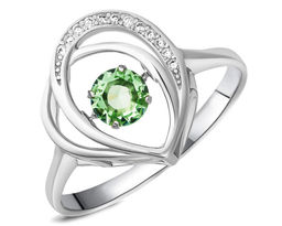 Кольцо, празиолит кварц, BY-3172