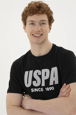 Мужская черная футболка - U.s. polo assn фото 2
