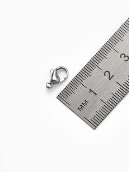 Цена за 2 шт. Замок карабин, 10 шт. 12?7 мм, цвет серебро