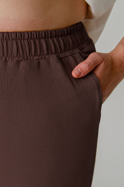 Арт. 2377 Костюм с брюками женский 52-60 (5 шт) Цвет:молочный,темно-коричневый