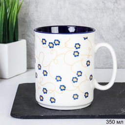 Кружка 320 мл Цветы Незабудка/ Z6542 /уп 12/72/