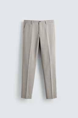 TEXTURED SUIT TROUSERS - Zara фото 5