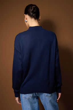 Siyah-Ekru Basic Ikili Paket Triko Kazak TWOAW26KZ00232 - Trendyolmilla фото 11