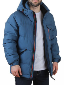 6393 BLUE Куртка мужская зимняя (200 гр. холлофайбер)