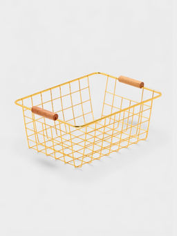 Корзина для хранения «Доляна. Голден», 24.5×18×10 см, золотистая