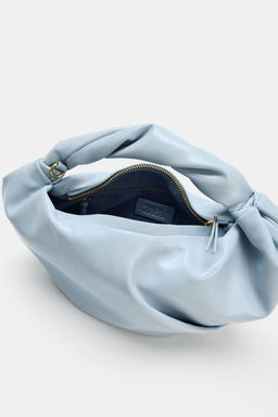BOLSO DE MANO FRUNCIDOS / Azul - Zara фото 6