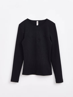 CONTE Мерцающий джемпер с фигурной деталью LD 1393 black