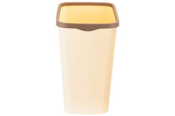 Ведро для мусора с фиксатором 9 л 23,5*19,2*29 см Тандем слоновая кость/шоколад (модель 841126) - Elan gallery фото 5