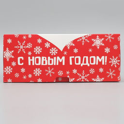 Коробка подарочная новогодняя складная «С Новым годом», 25×25×10 см
