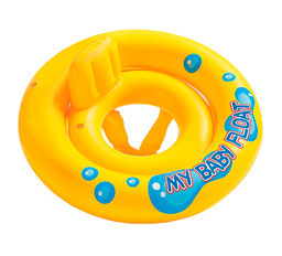 Intex. Надувной круг-лодка "Мой малыш" с трусами, 67 см, 1-2 года в пак. (боится холода) арт.59574