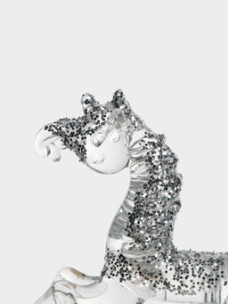 Статуэтка, 10х7 см, стекло, серебристая, Лошадка, Horse - Anna lafarg фото 3