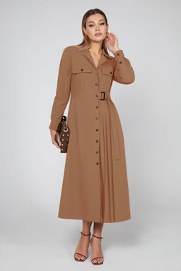 Платье Bazalini 5012 коричнево-бежевые тона