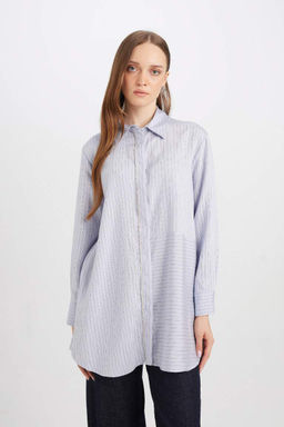 Рубашка-туника с длинными рукавами Relax Fit