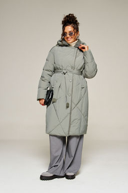 Пальто Beautiful Free 8024 шалфей