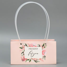 Пакет для цветов For you dear , 24 х 12 х 12 см - Дарите счастье фото 4