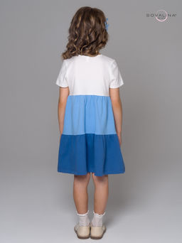 Платье Тия тофу-голубой-синий - Sovalina фото 14