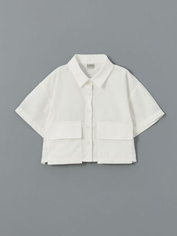 Basic K?sa Kollu K?z ?ocuk Crop G?mlek