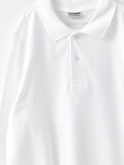 Polo Yaka Basic Uzun Kollu Erkek ?ocuk Ti??rt - Waikiki фото 2