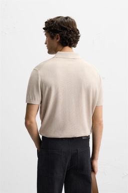 KNIT COTTON - SILK POLO SHIRT - Zara фото 3