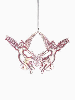 Цена за 2 шт. Ёлочная игрушка Ангелы надежды 1014 см, сиреневый перелив - Зимнее волшебство фото 11