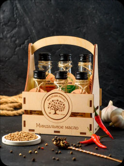 Набор салатных миндальных масел из 6 бутылок