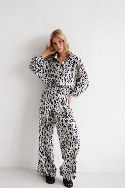 9438 Костюм летний с чёрно-серым принтом - Martichelli фото 9