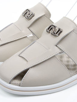 08-C106-2C LT. BEIGE Босоножки женские (натуральная кожа)