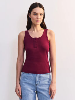 Топ в рубчик на пуговицах ZR2605013403-91 / Zarina