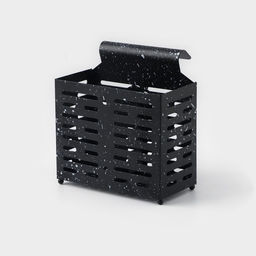 Сушилка для столовых приборов Доляна, 17.5×16.5×9 см, подвесная, металл, чёрная