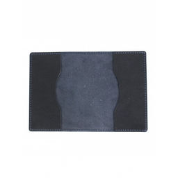 Обложка для паспорта Croco-П-1100 натуральная кожа синий пулл-ап (85) 263959  фото 3