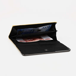 Кошелёк на магните, отдел для купюр, для карт, для монет, цвет жёлтый - Simaland фото 3