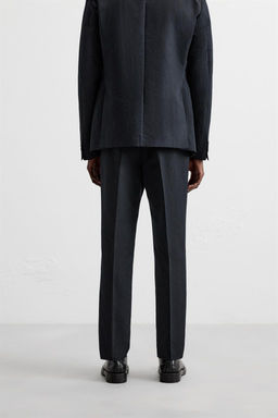 LINEN - COTTON SUIT TROUSERS - Zara фото 3