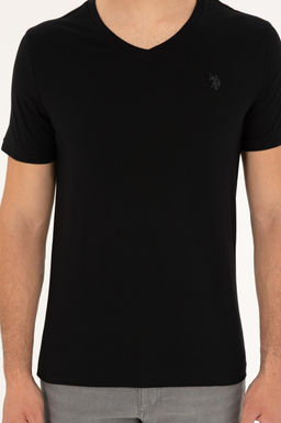 U. S. Polo Assn / Мужская черная базовая футболка - U.s. polo assn фото 6