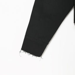 Рубашка женская укороченная с разрезами MIST: Denim, размер 44, чёрная