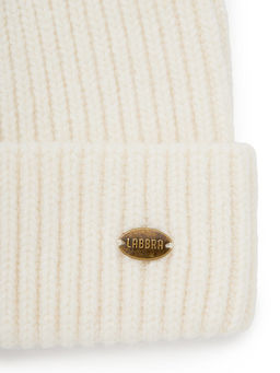 Шапка жен. пух енот+шерсть+виск LB-N88066 white