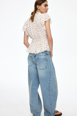 Blusa de manga circular con peplum - H&m фото 8