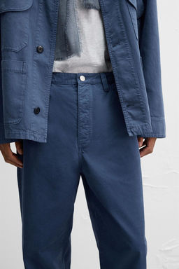 WASHED STRAIGHT-LEG TROUSERS - Zara фото 6
