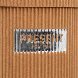 Шляпная коробка из микрогофры Present for you, 12 х 12 см - Дарите счастье фото 4