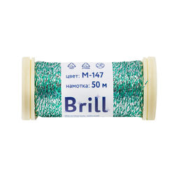 Нитки для вышивания Gamma Brill мулине М металлик 100% полиэстер 5 x 50 м фото 11