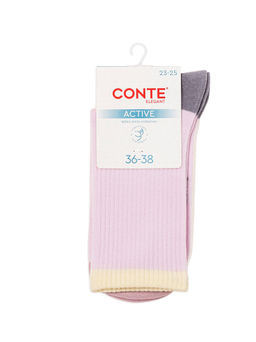 Цена за 2 пары. Носки женские CONTE ACTIVE Удлиненные женские хлопковые носки 20С-20СП рис. 964 - Conte elegant фото 9