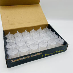 Новогодний декор Ночник - Свеча короткая 6,5 см (24 шт в уп) (Разноцветные) - Ип лебедев о.ю фото 3